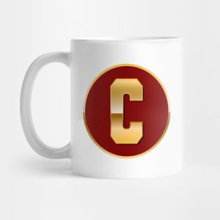 Gold letter C Mug